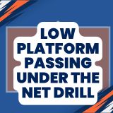 low platform passing under the net drill