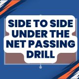 side to side under the net passing drill